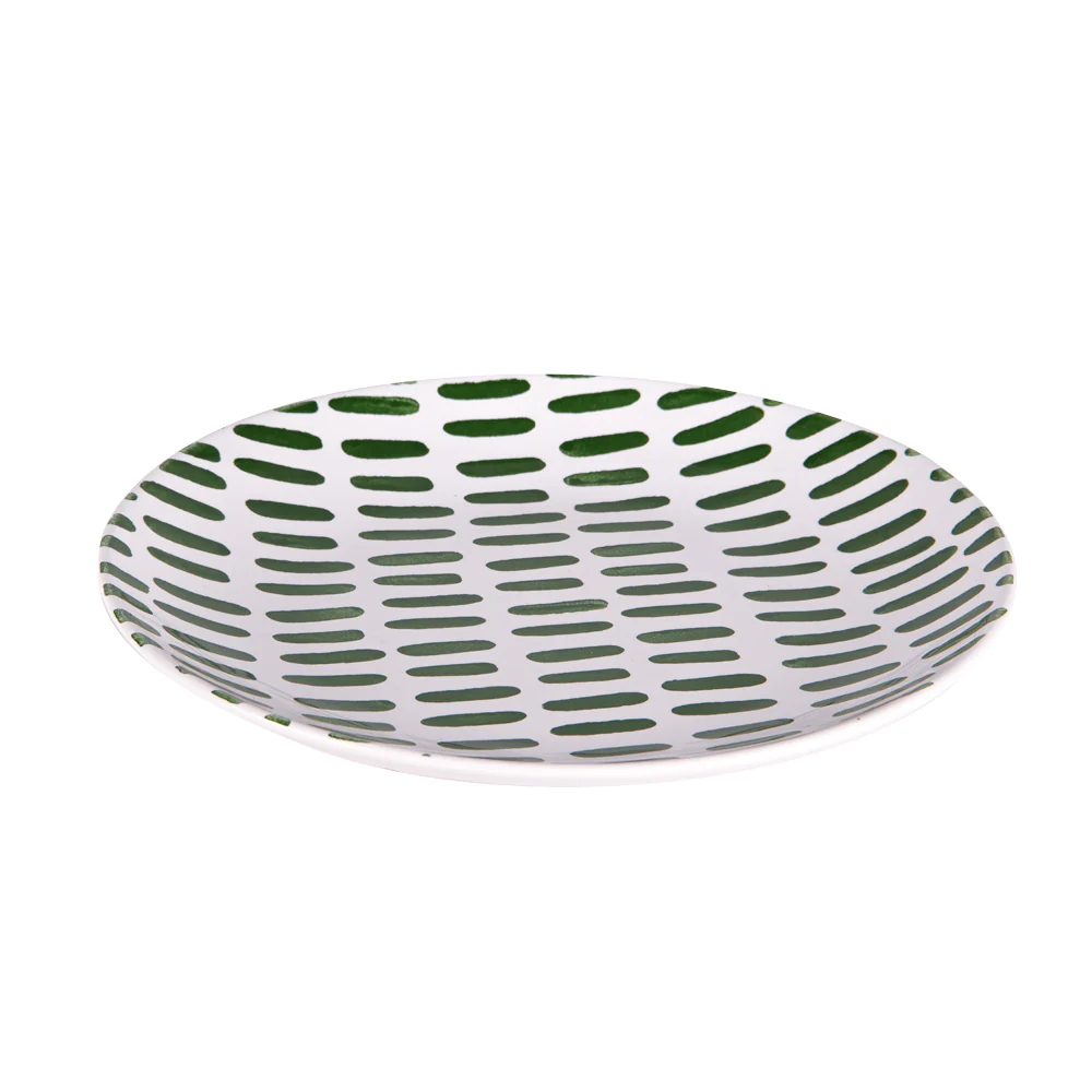 Assiette à dessert Santiago vert 21 cm (lot de 6) Table passion