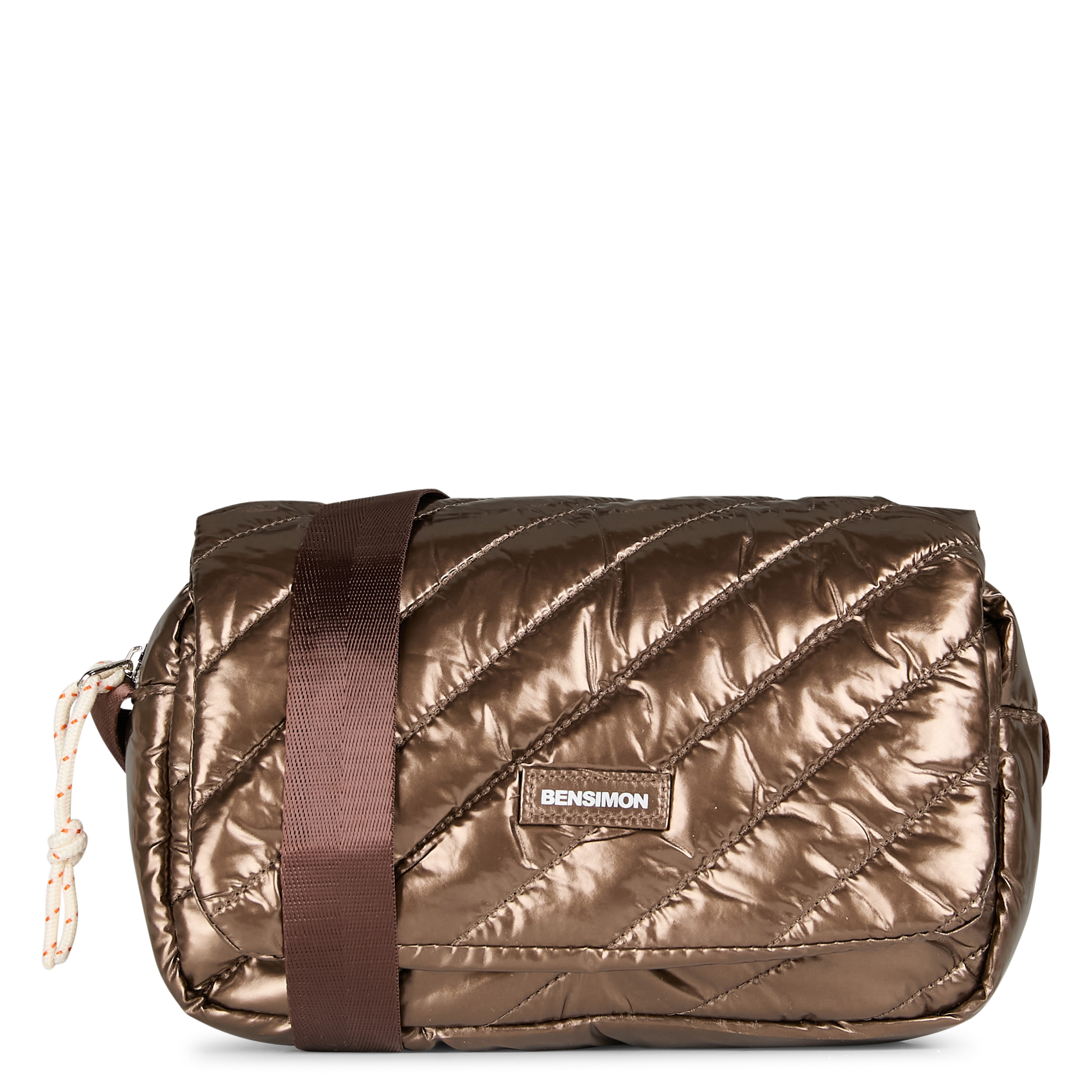 MADISON - Sac bandoulière matelassé | Marron