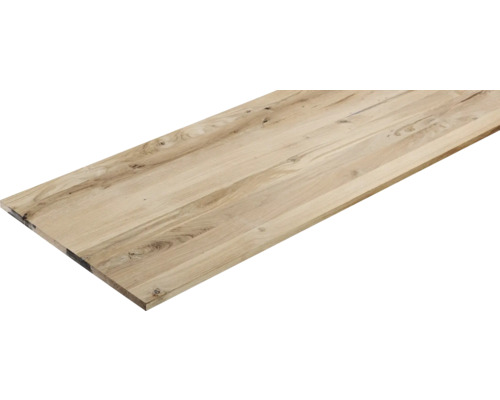 Vintage eiken gelamineerd houten paneel met doorlopende lamellen 1200x400x20 mm