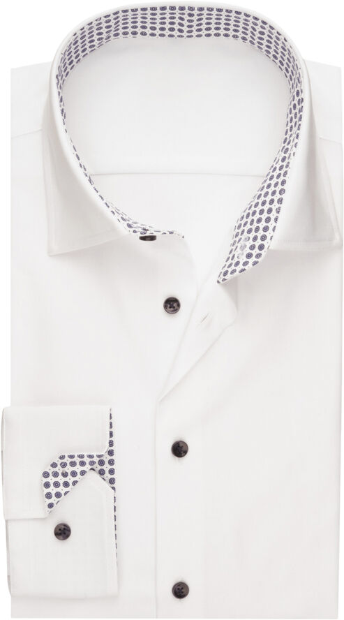 Seidensticker Performance shirt Slim Long sleeve Kent-Collar Uni White