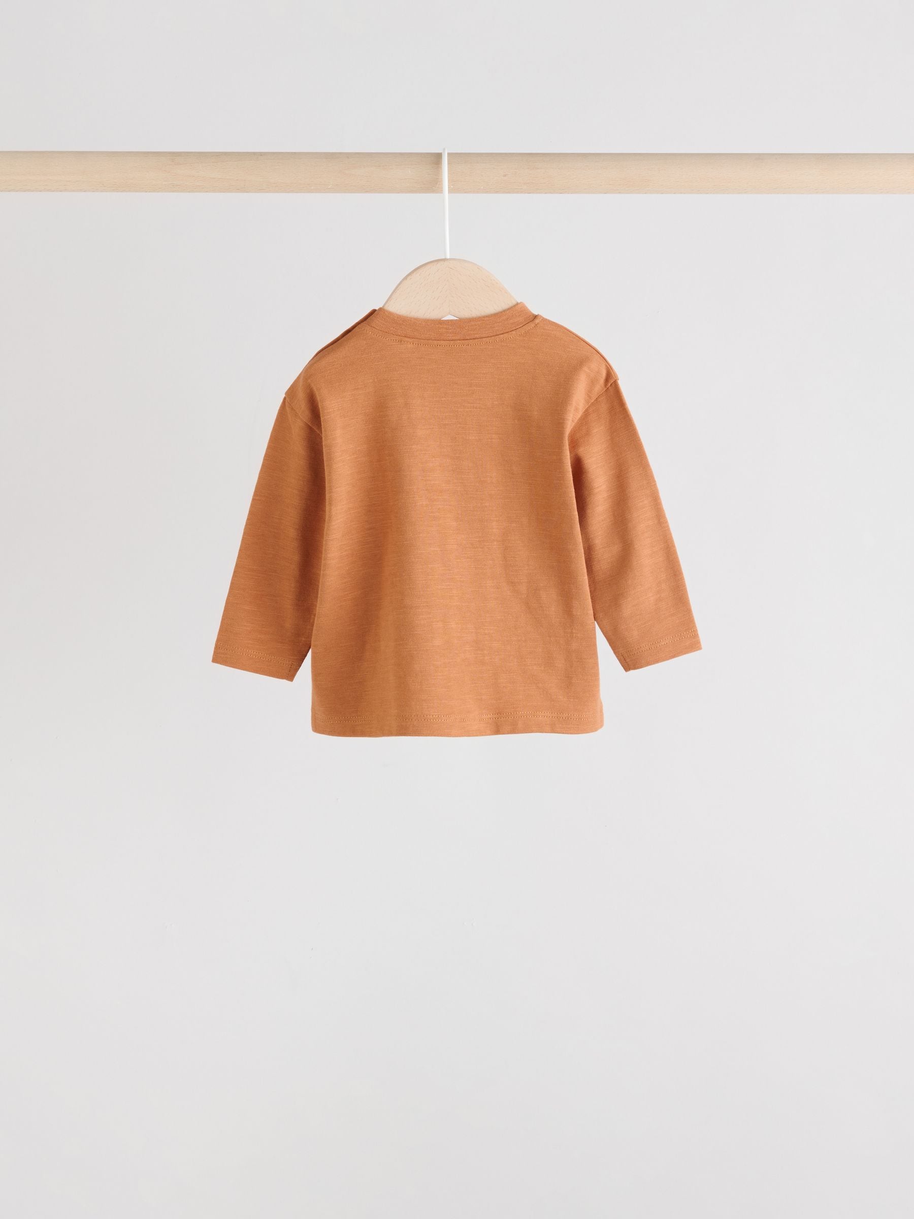 Mineraalkleurig - Baby T-shirts met lange mouwen 4 stuks (0mnd-2jr)