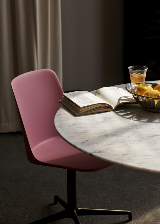 &tradition In between SK12 tafel bronzed onderstel, bianco carrara