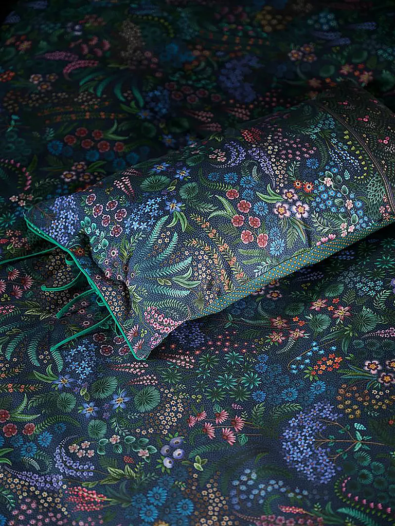 PIP STUDIO Perkal Bettwäsche QUERIDA 70x90cm/140x200cm Dark Blue dunkelblau