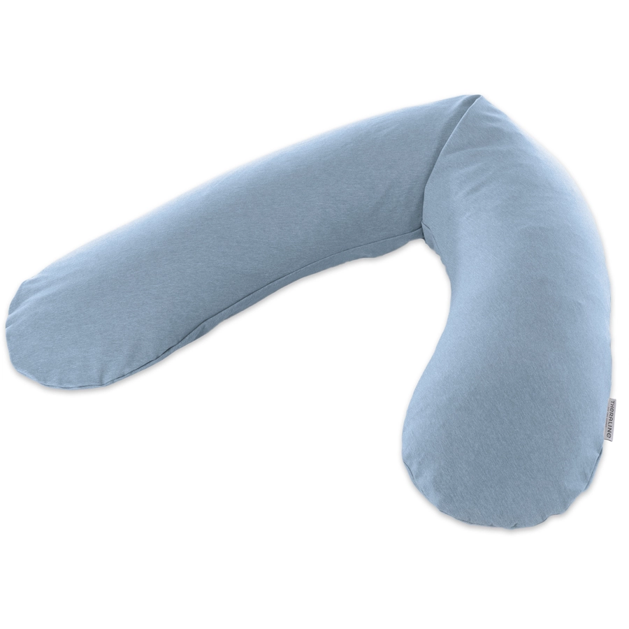 THERALINE Bezug für Original Stillkissen Melange blau-grauBambus-Kollektion