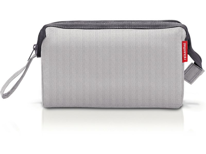 Reisenthel Necessaire Travelcosmetic Herringbone grey Kosmetiktasche für alle wichtigen Bad-Accessoires