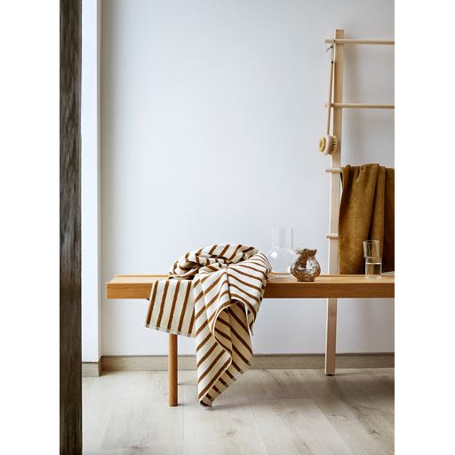 Høie Everyday Stripe Håndklæde, Okker, 70x140 cm
