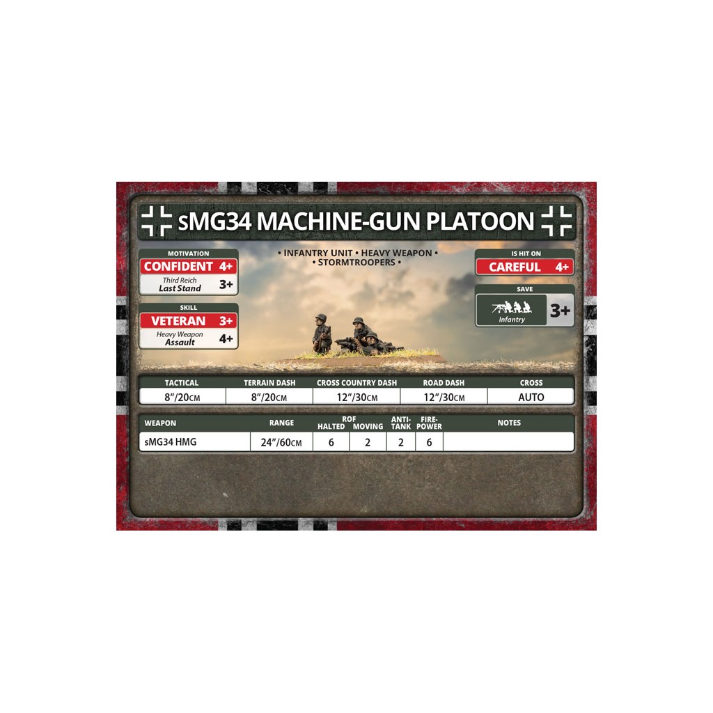 Flames of War - sMG34 Machine-gun Platoon