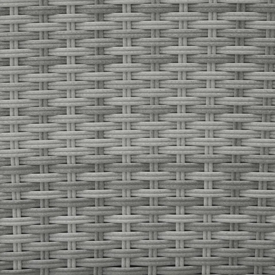 tectake Wicker tuinset Lausanne 2 1 - Lichtgrijs