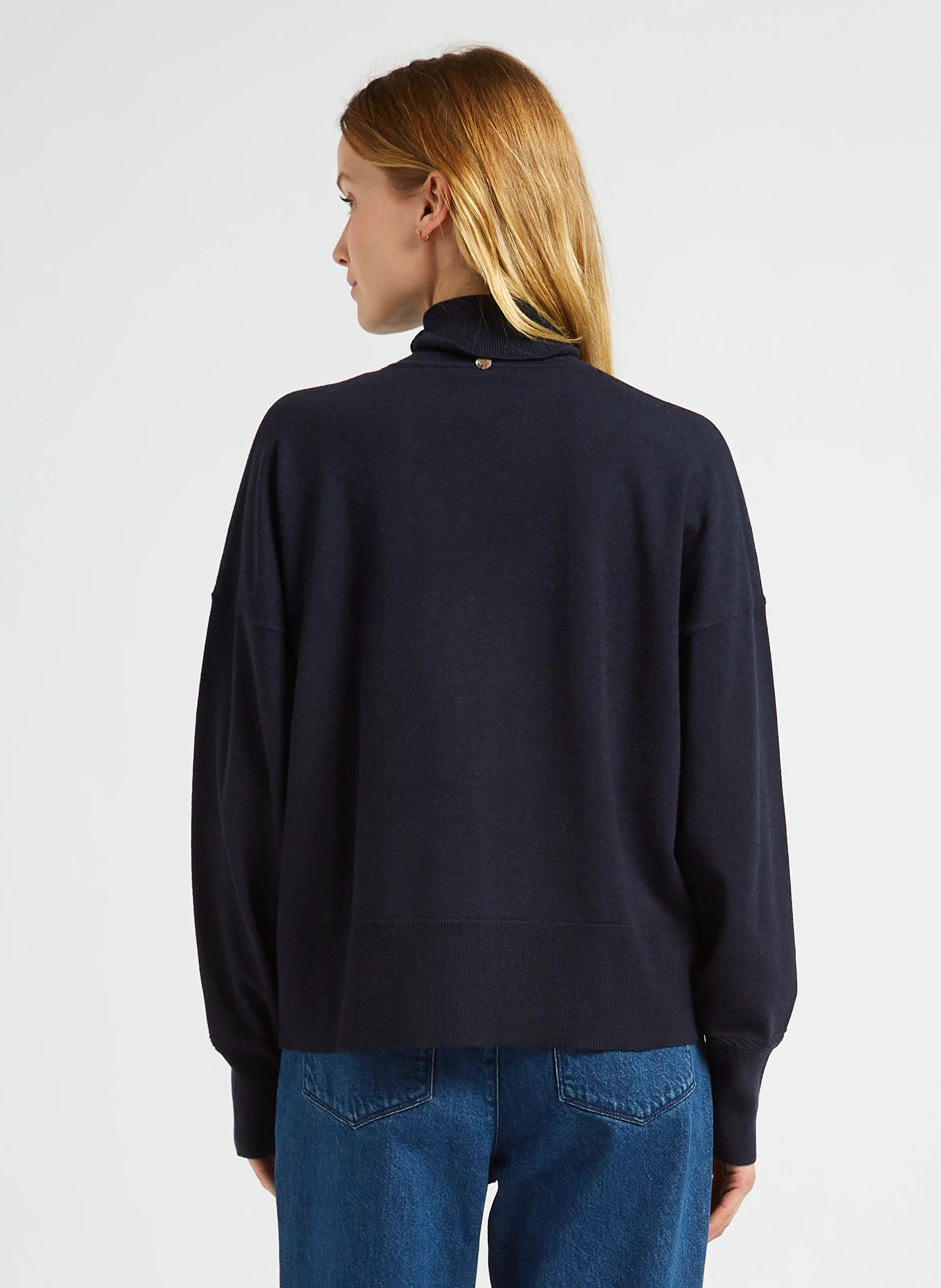 TANAKA - Pull ample col roulé| Bleu