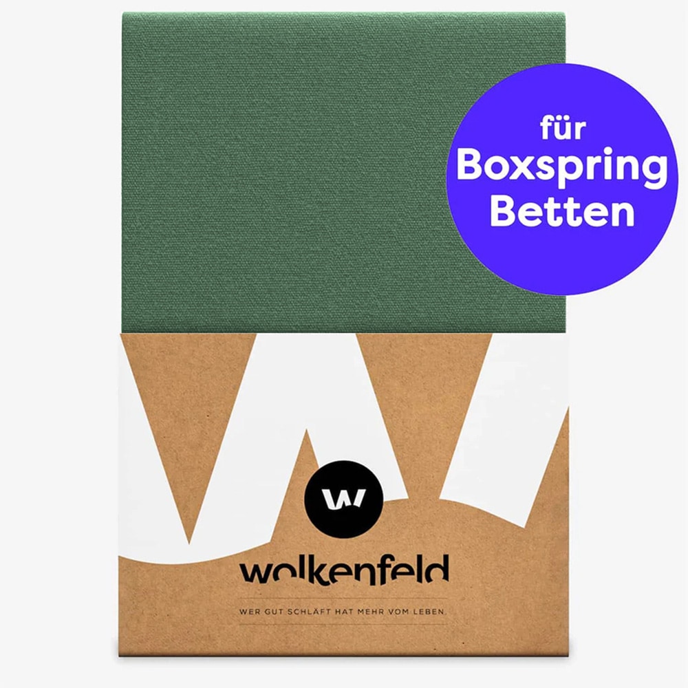 Wolkenfeld Spannbettlaken »Boxspringbett Bettlaken - Spannbetttuch für Matratzen bis 40cm« Elastisch & Rutschfest: 90x200, 140x200, 160x200, 180x200 & Übergrössen