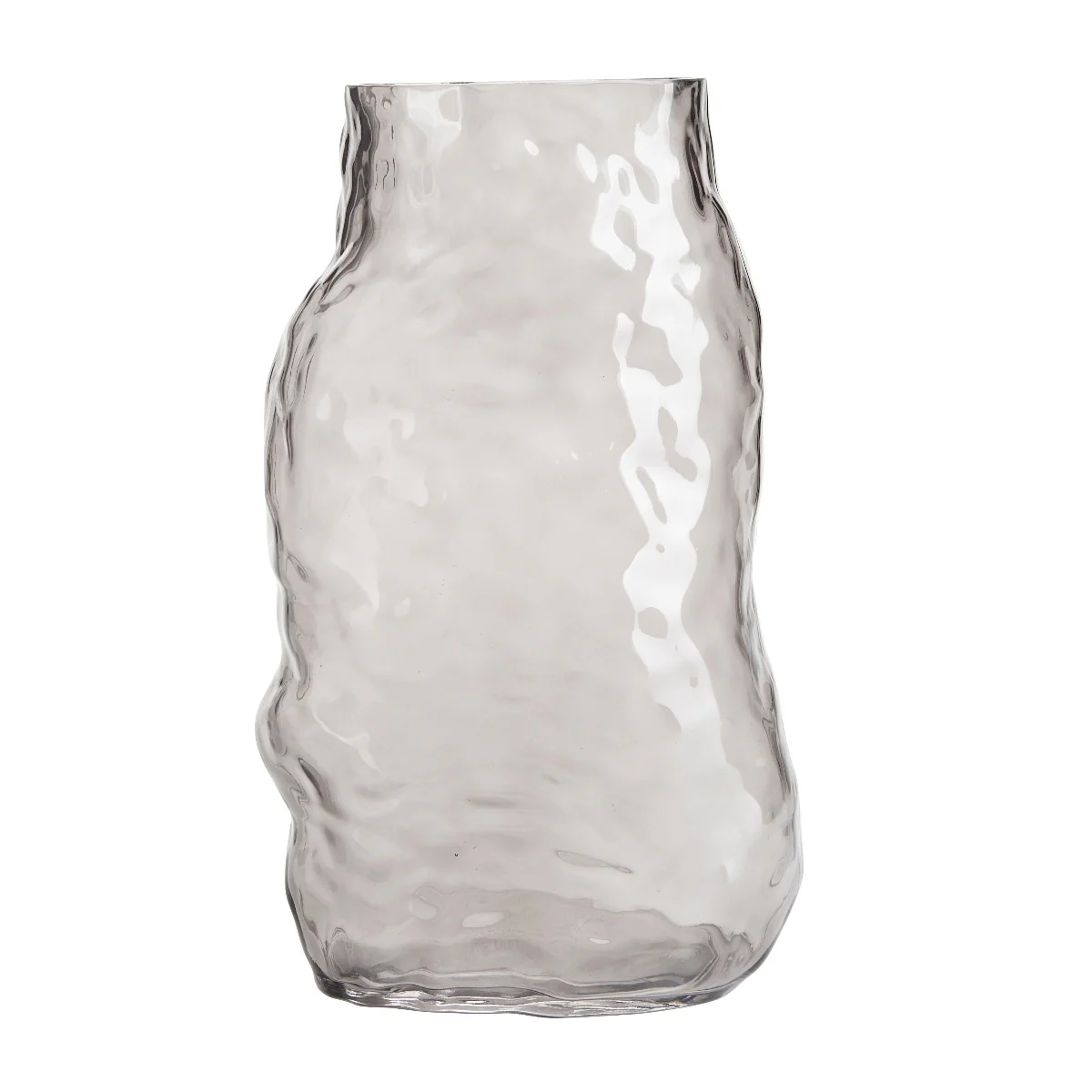 Margit Brandt  Organic shape vase, Smoke - H: 32 cm.