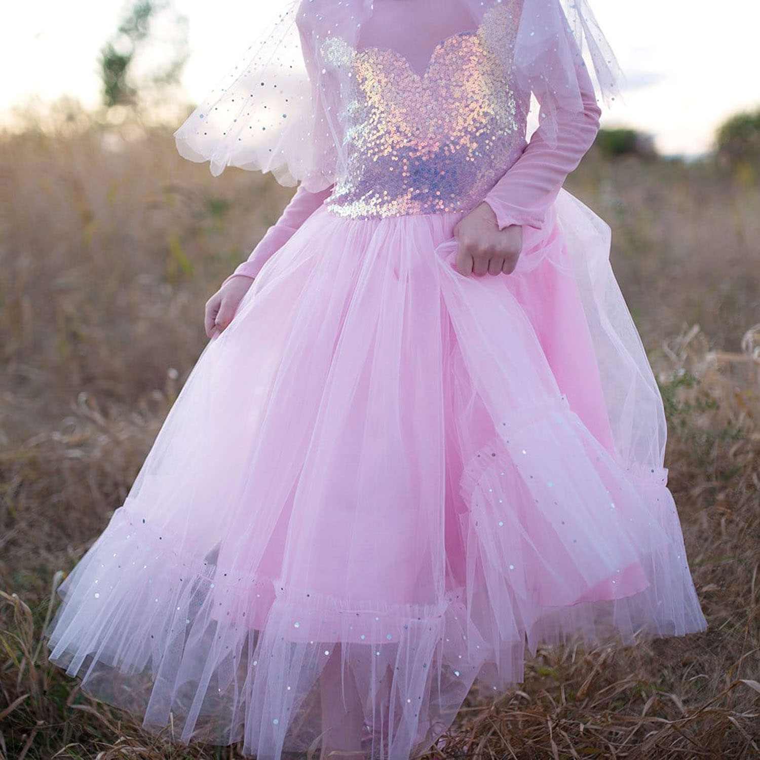 Verkleedjurk Prinses Roze Elegant, 3-4 jaar