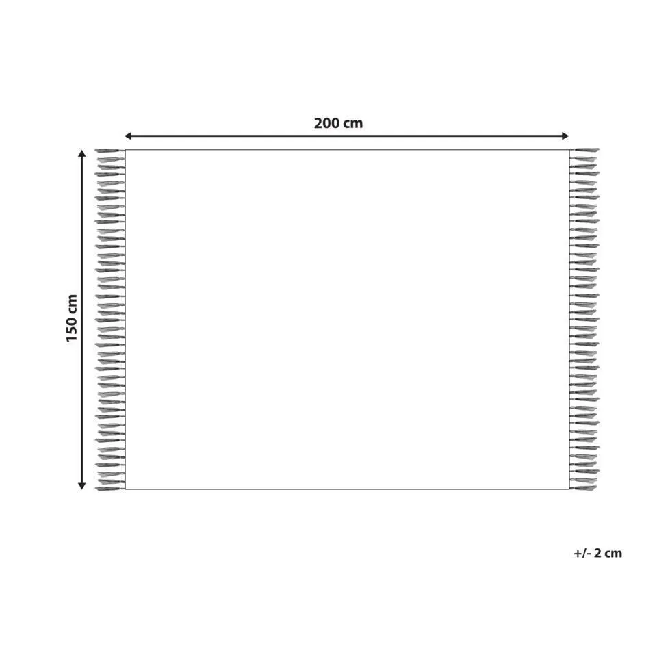 BERE - Bedsprei - Roze - 150 x 200 cm - Katoen