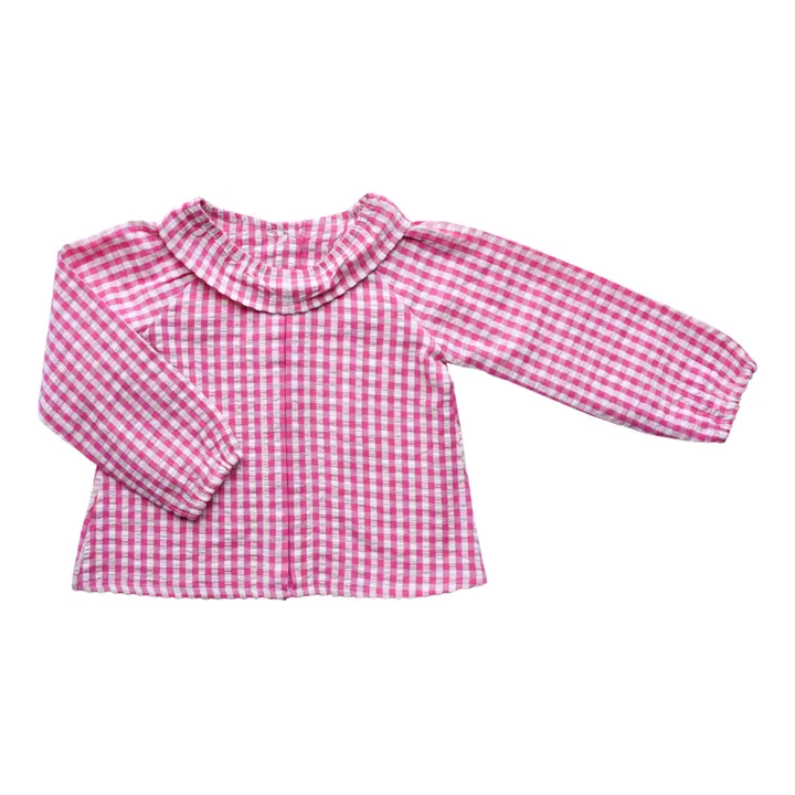 Lililotte Blouse Charlotte Vichy | Rose fuschia