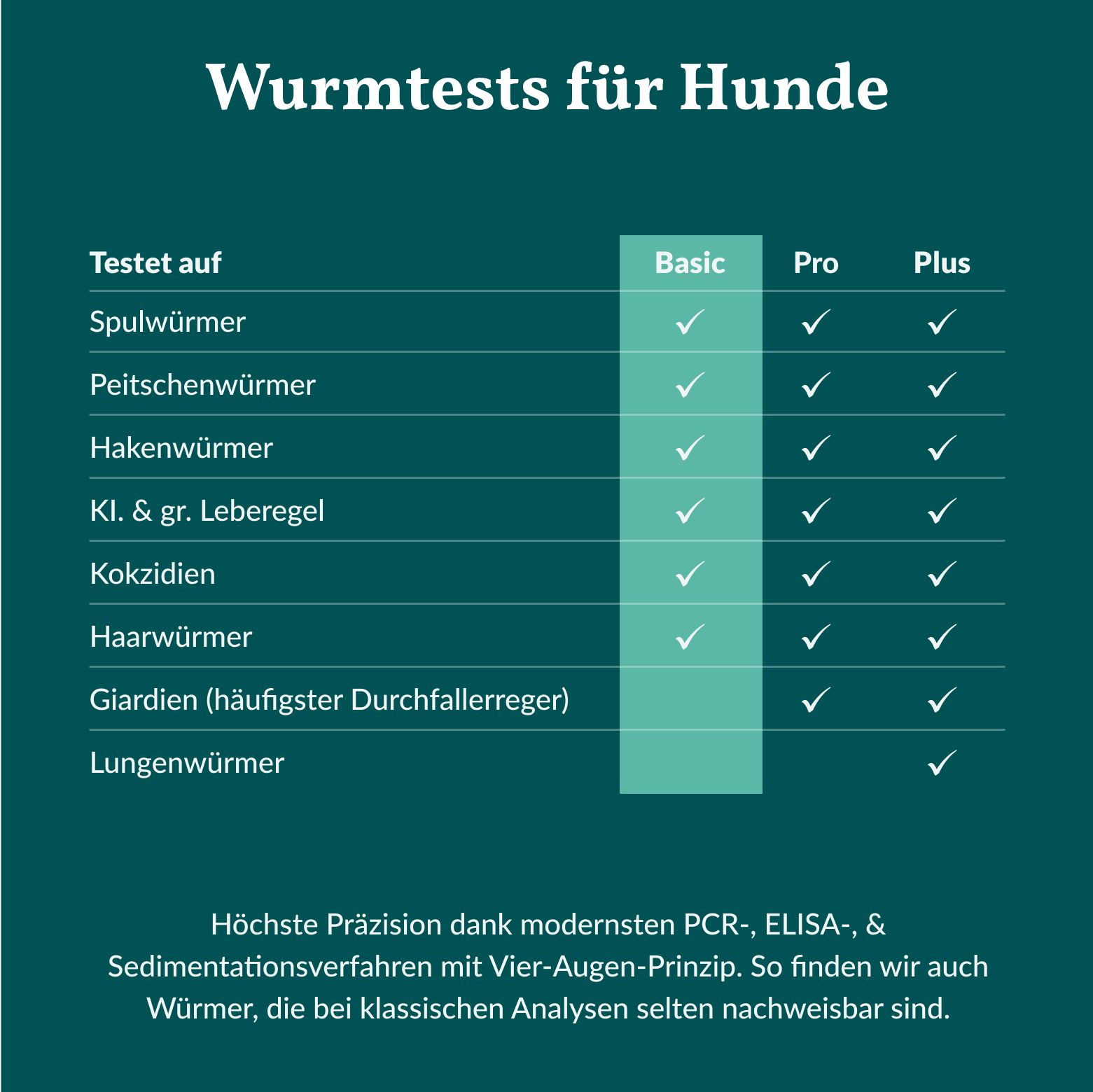 Wurmtest Hund