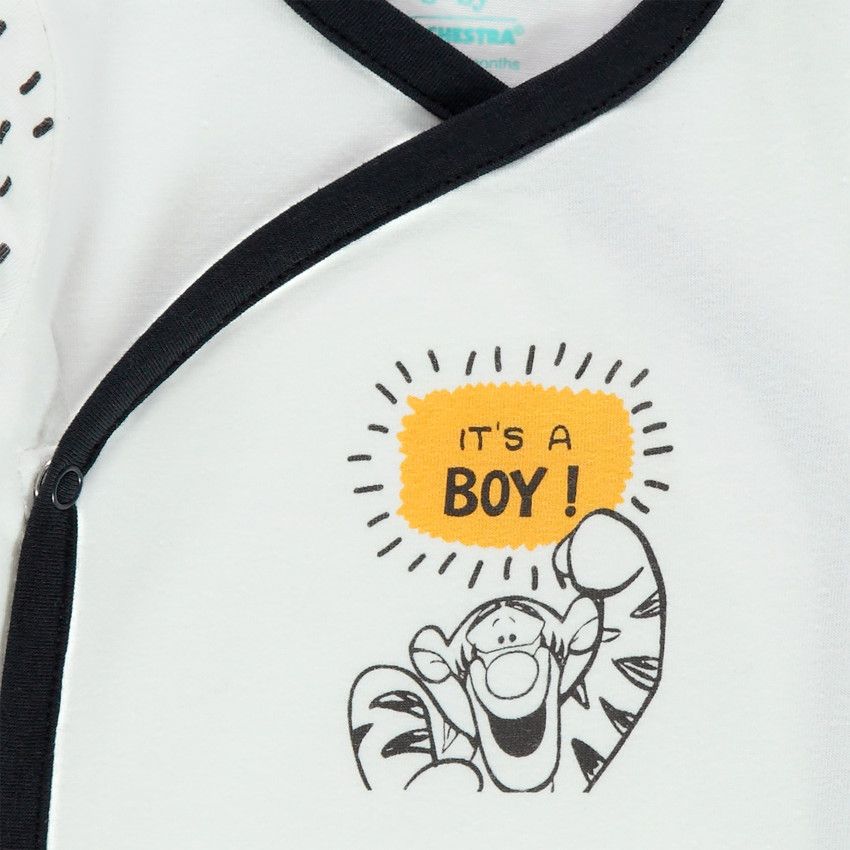 Body manches longues print Tigrou Disney - Ecru