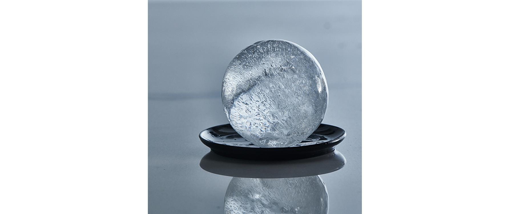 Eiswürfelform Kugeln Schwarz / Transparent, Ø 6 cmIce Former Set