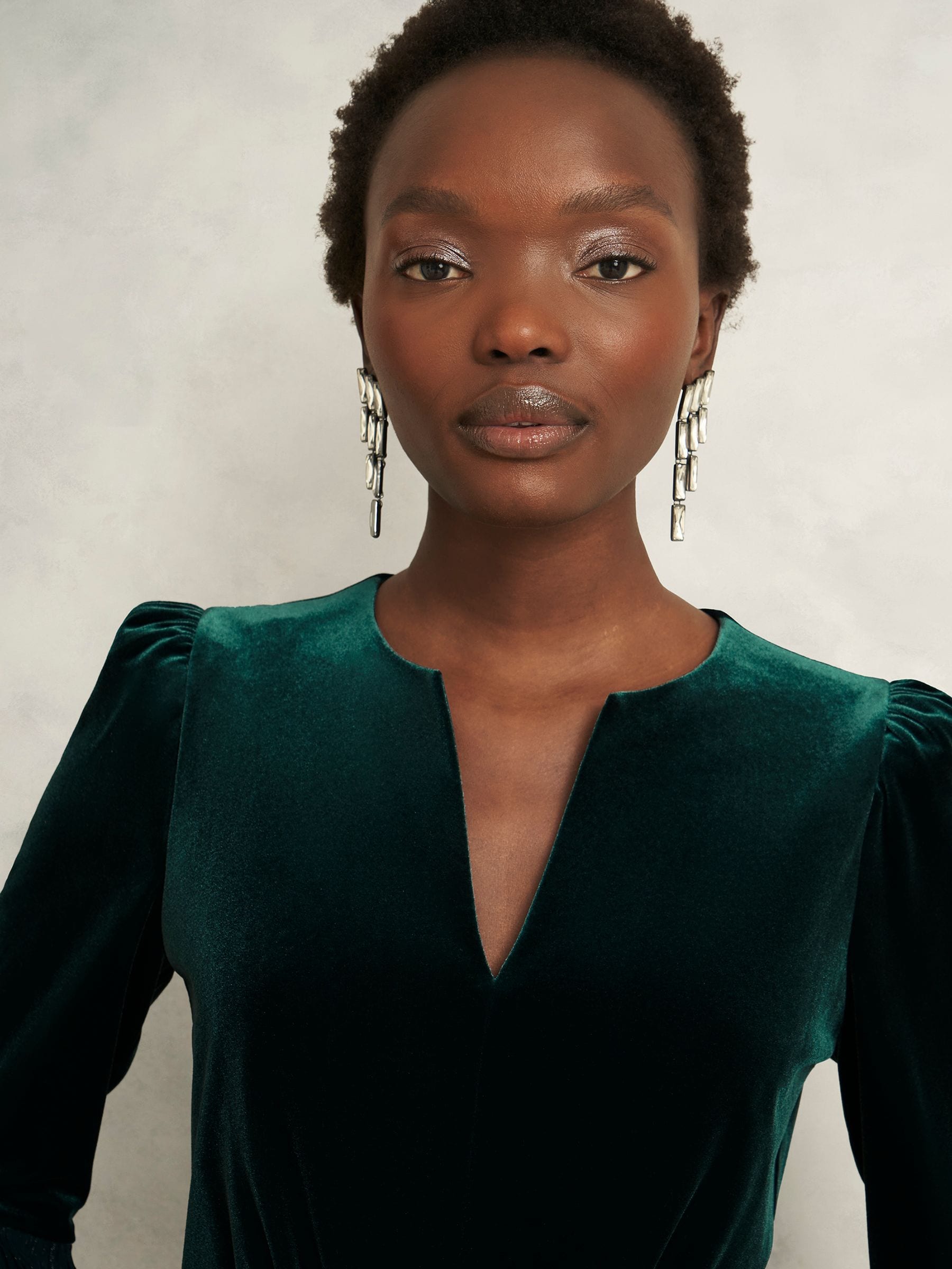 Hobbs Violet Velvet Dress