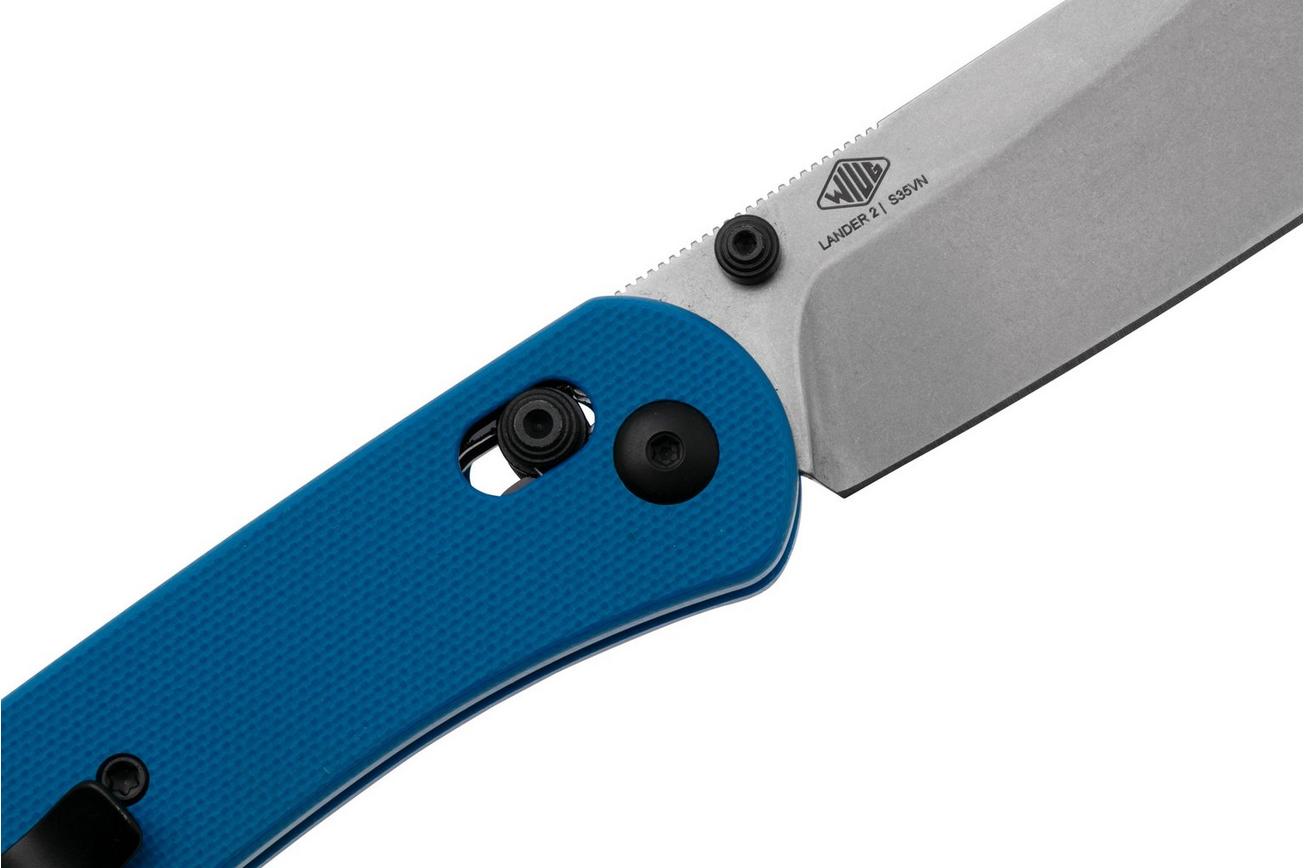KNAFS Lander 2 EDC KNAFS-00131 Fast Swap Scales Blue G10, Clutch Lock, zakmes