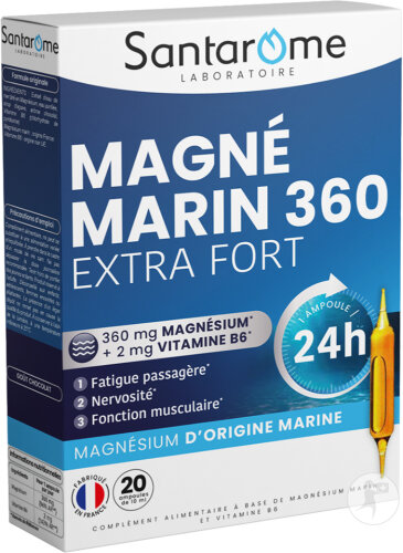 Santarome Magnésium Marin 360 Stress/Nervosité 20 Ampoules