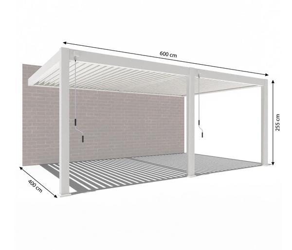 Weide Wand-Pergola Deluxe Plus 4x6, ca.