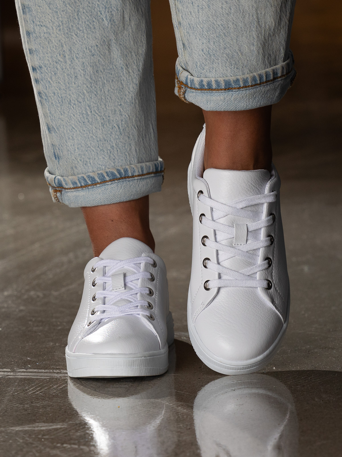 Gorbio Low White - Trapes Sko