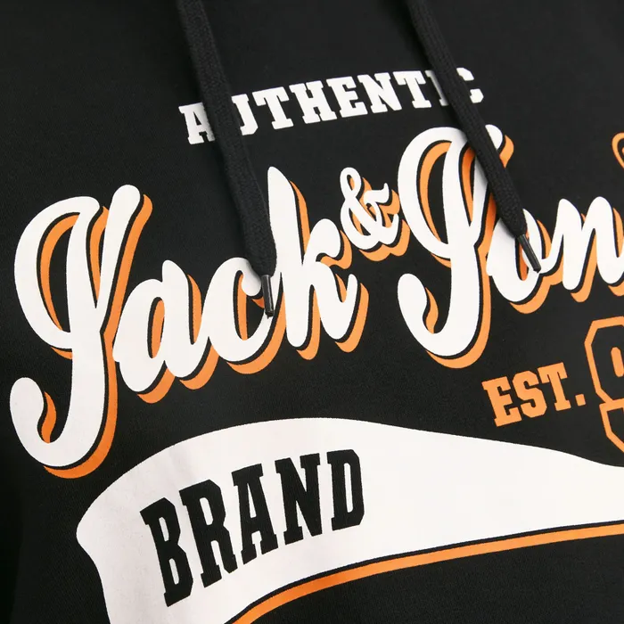 Jack & Jones Essentials Logo 2 Hoodie Heren (plussize)
