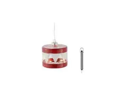 Sirius Home Elly, Juletræ ornament, Rød, Transparent, AAA, 1 stk, 70 mm, 70 mm
