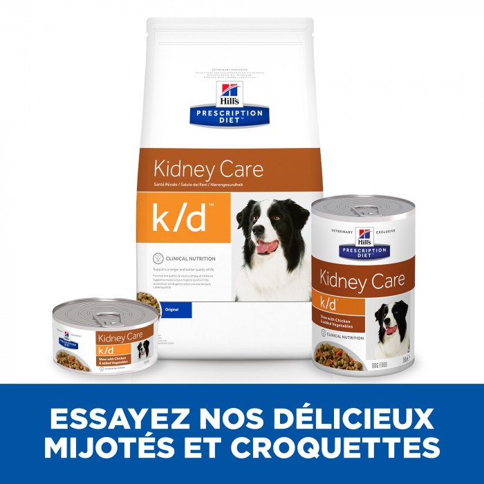 HILL'S Prescription Diet k/d Kidney Care en Mijotés au Poulet - Pâtée pour chien