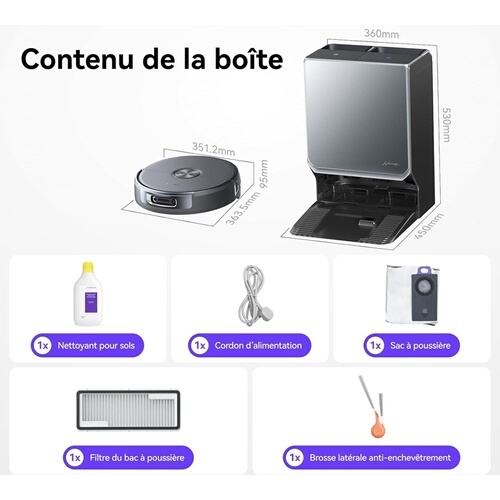 Aspirateur robot Narwal Flow 2 Noir