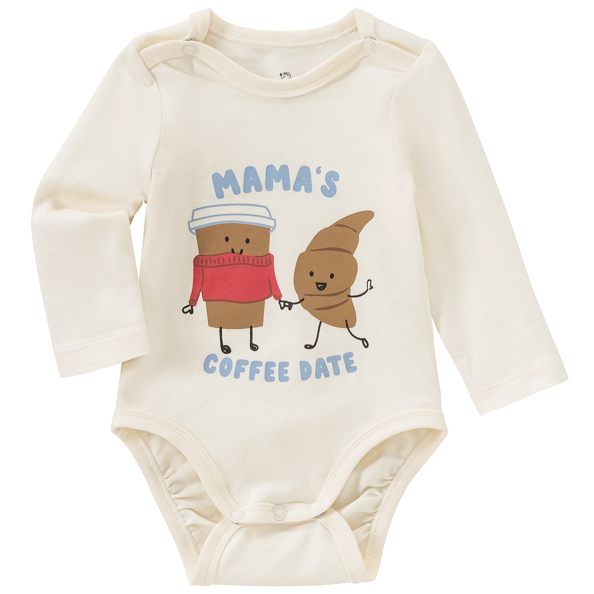 Topomini Newborn Langarmbody, Hose und Mütze im Set cremeweiss