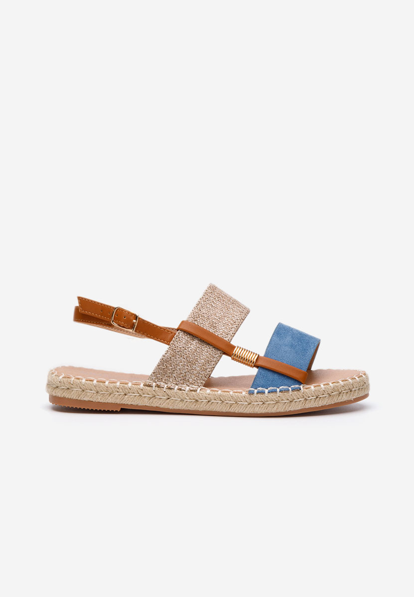 Sandales type espadrilles bleus Emillya