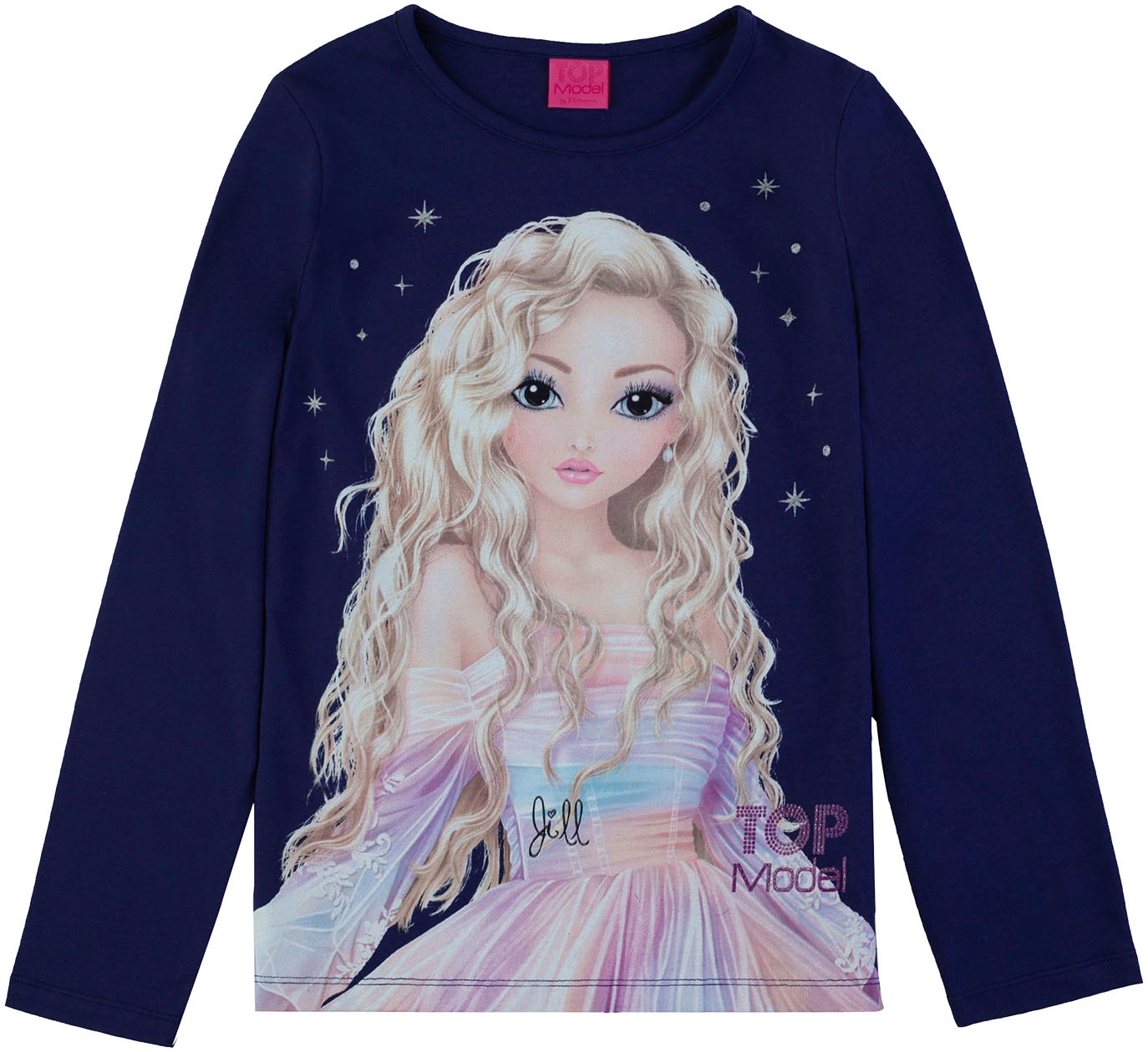 TOPModel Langarmshirt , mit grossem TOP Model Frontdruck