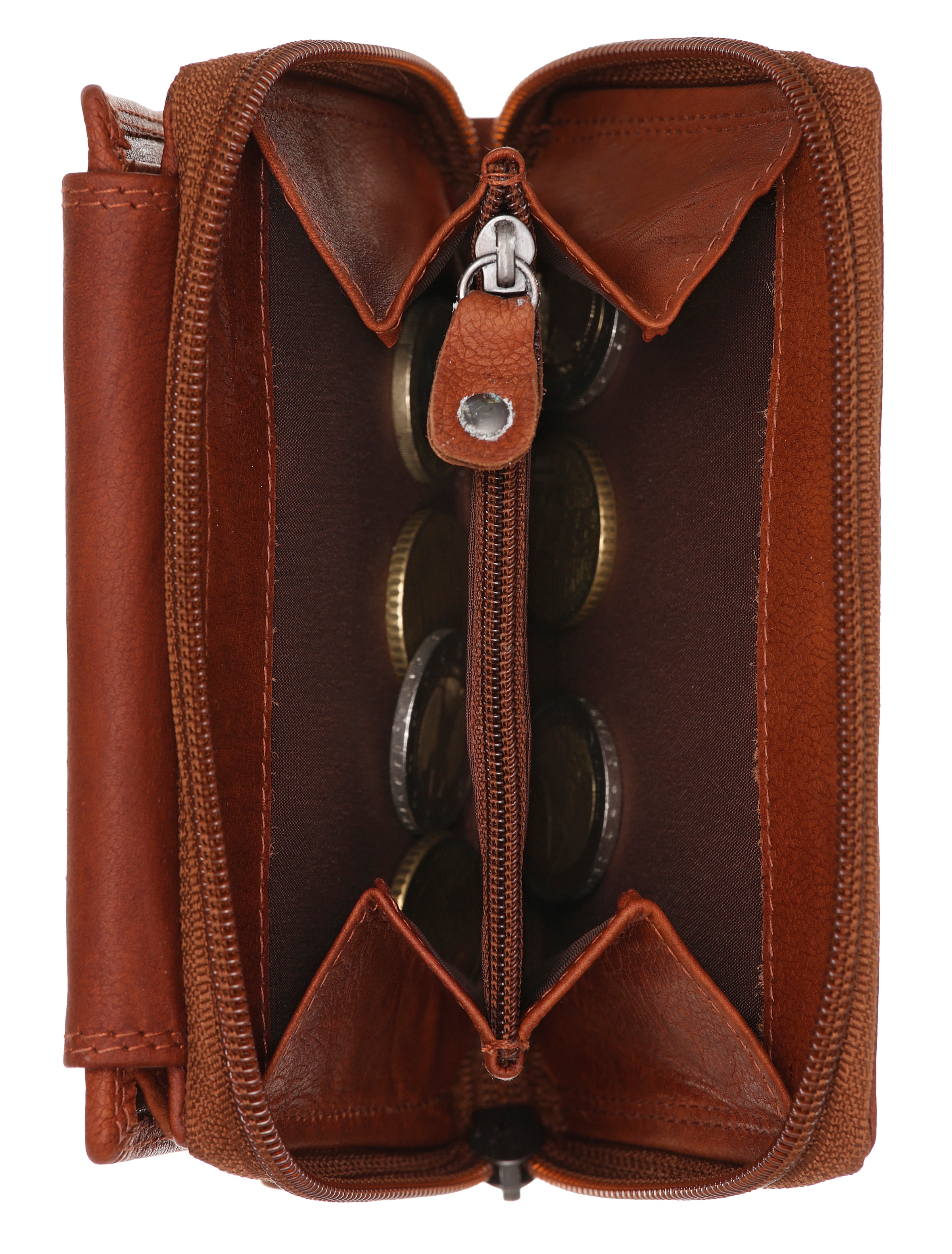MUSTANG Geldbörse »Udine leather wallet top opening« im praktischen Format