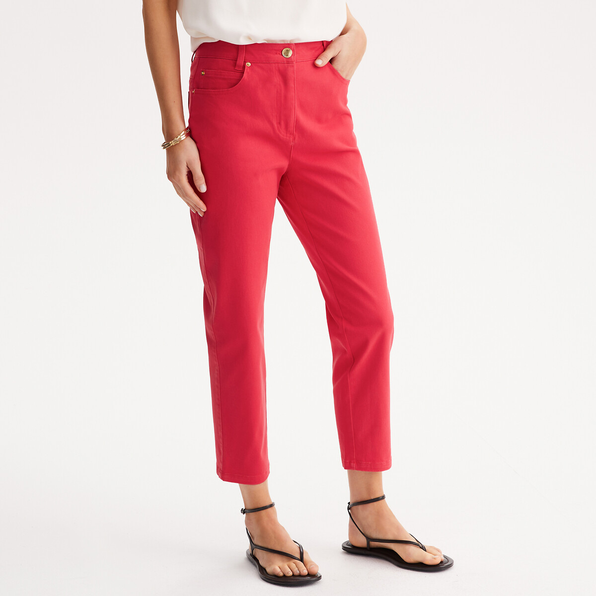 ANNE WEYBURN<br>Direita 7/8 broek, stretch katoen