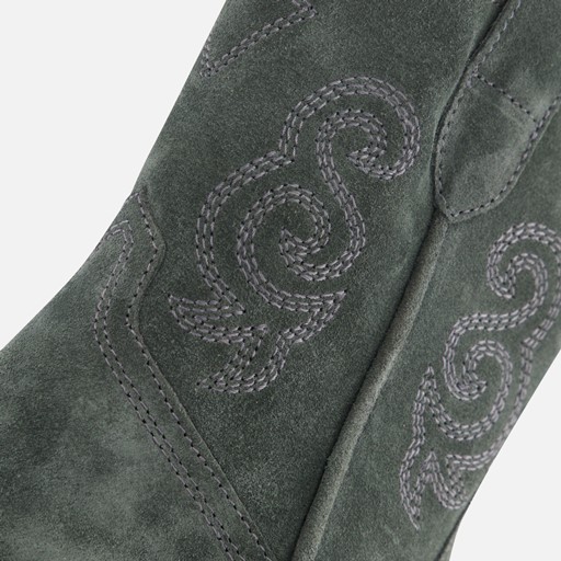 Ann Rocks Cowboylaarzen blauw Suede