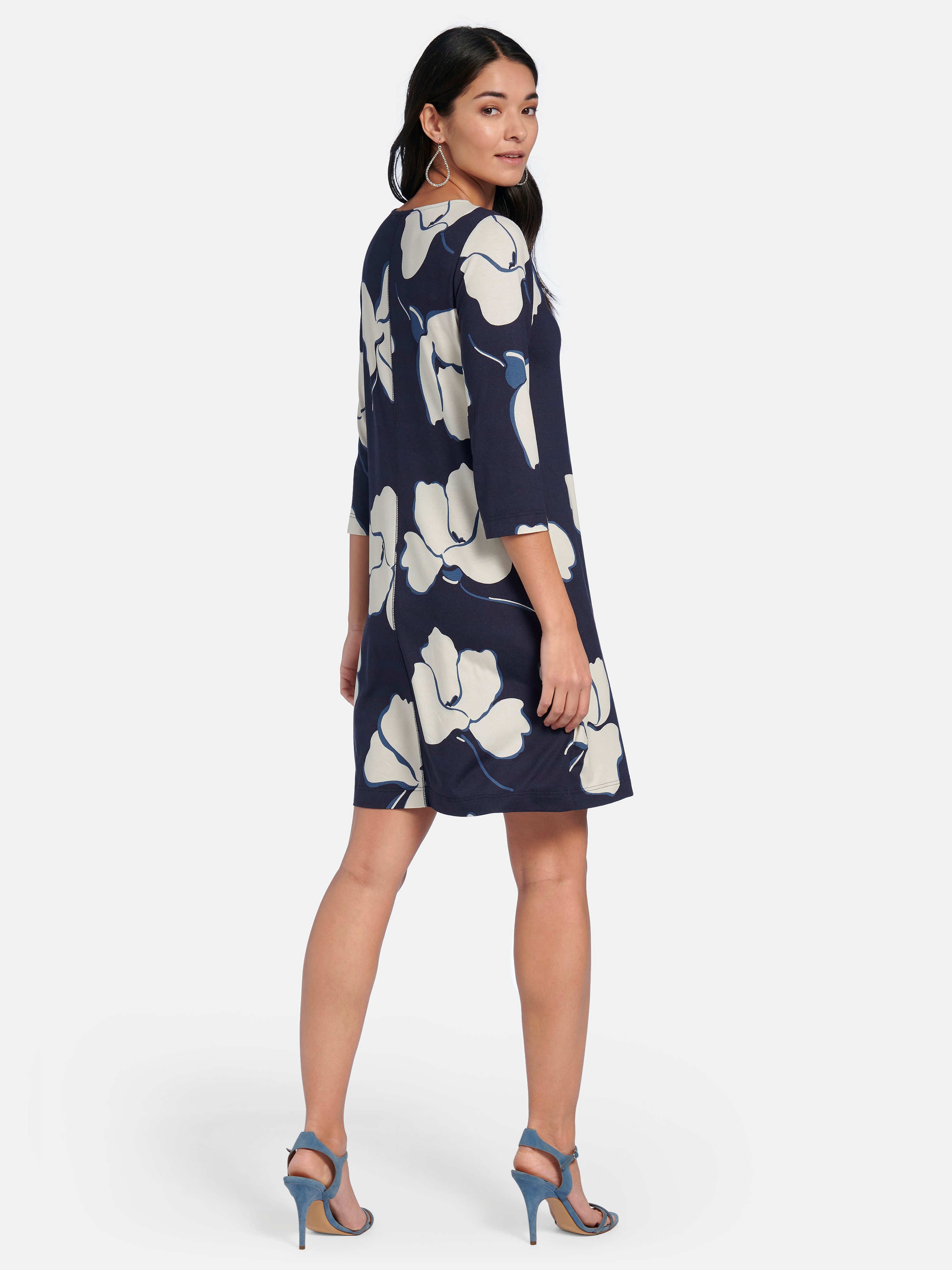 Jersey-Kleid mit 3/4-Arm