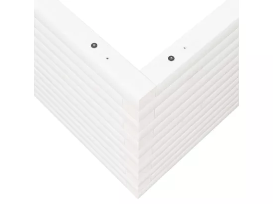 Jardinière bac lit surélevé bois blanche 110 x 110 x 46 cm 02_0037317