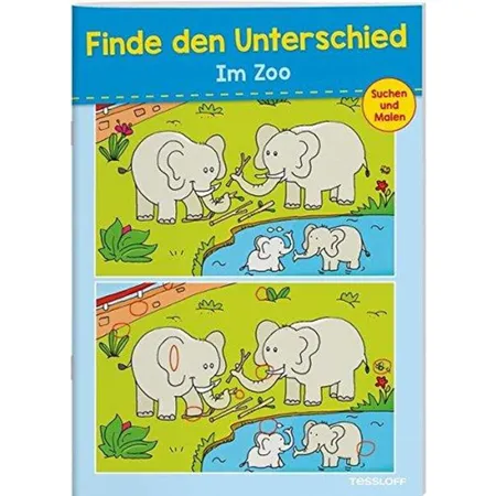 Tessloff Finde den Unterschied - Zoo: 24 Suchbilder