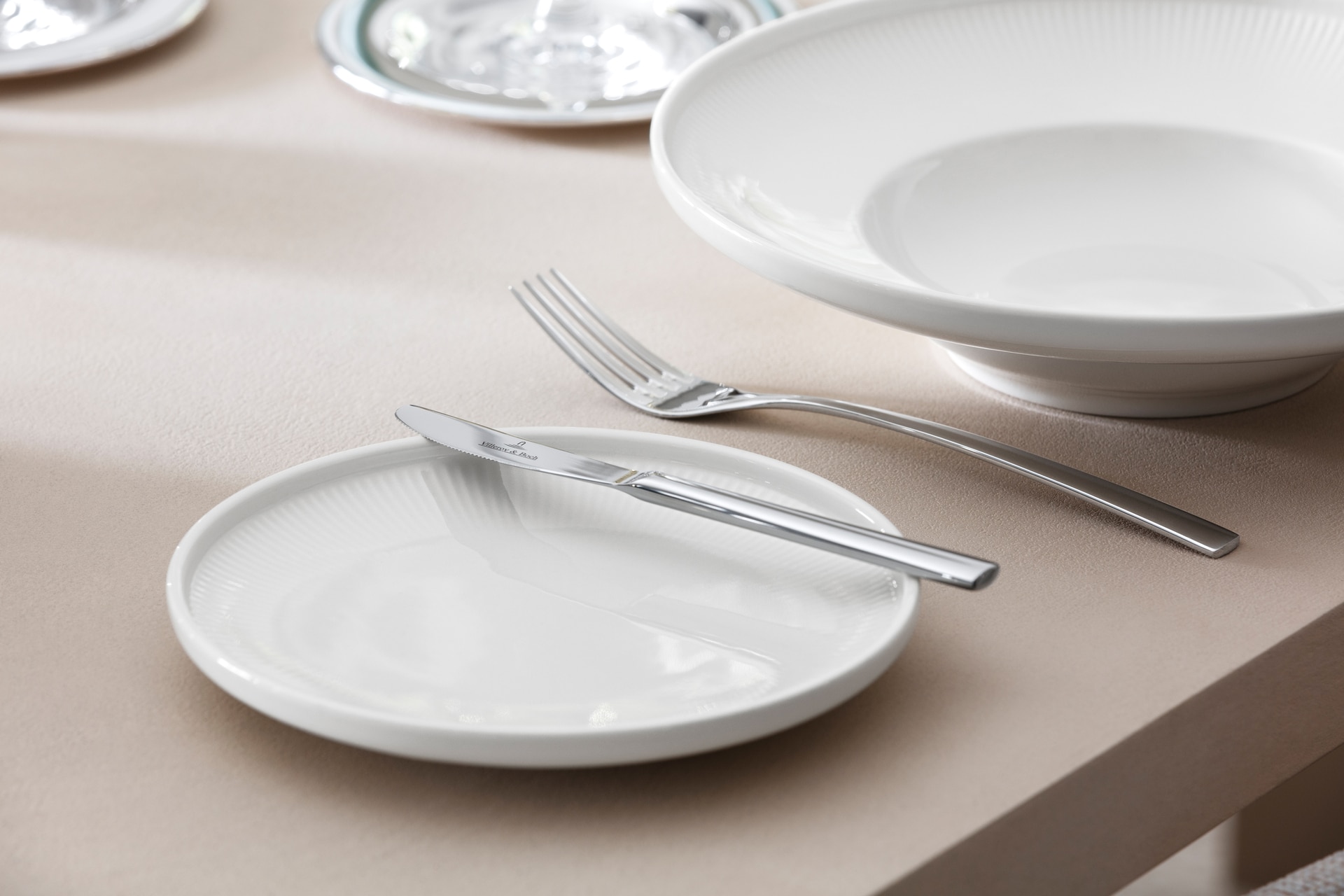 Villeroy & Boch Brotteller AFINA Porzellan weiß