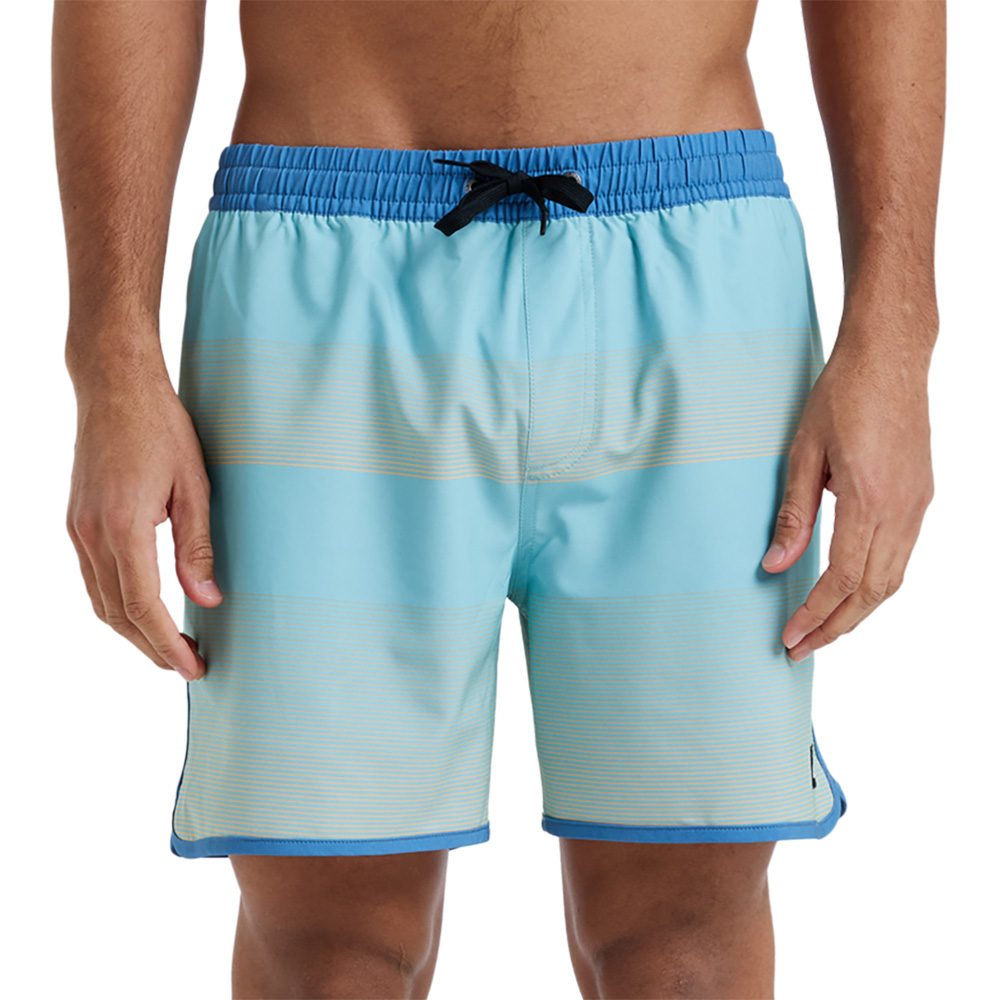 Quiksilver Surfsilk Scallop Volley Badeshorts Herren acuifer tijuana