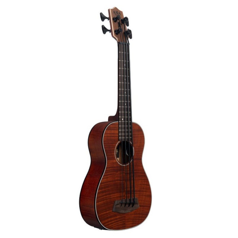 Kala U-Bass Exotic Mahogany linkshandige elektrisch-akoestische bas ukelele met gigbag