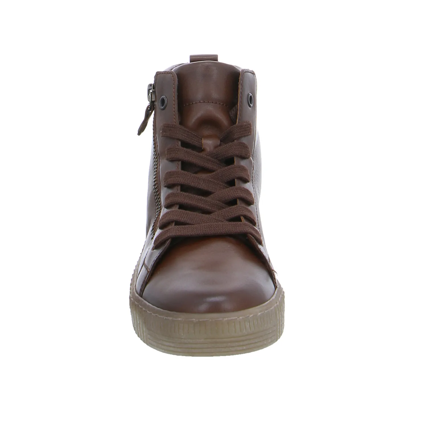 GABOR Mid Cut Sneaker Braun Leder