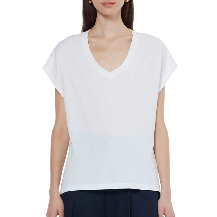 Scotch & Soda Core Slub V-neck Shirt Dames