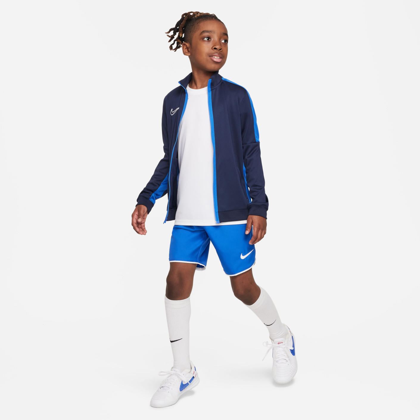 Nike Dri-FIT Academy 23 Trainingsjack Full-Zip Kids Donkerblauw Blauw Wit