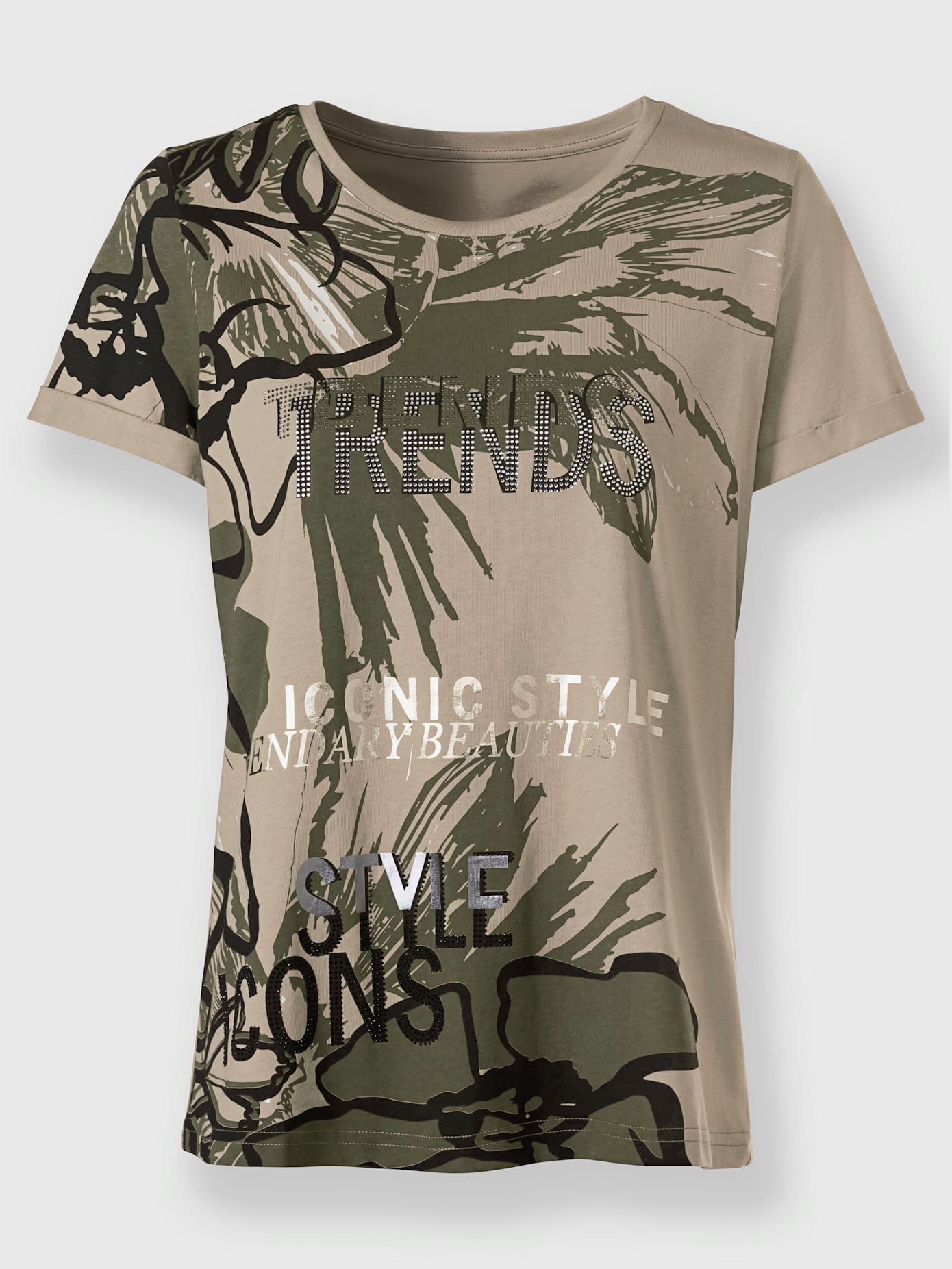 T-shirt imprimé motifs floraux