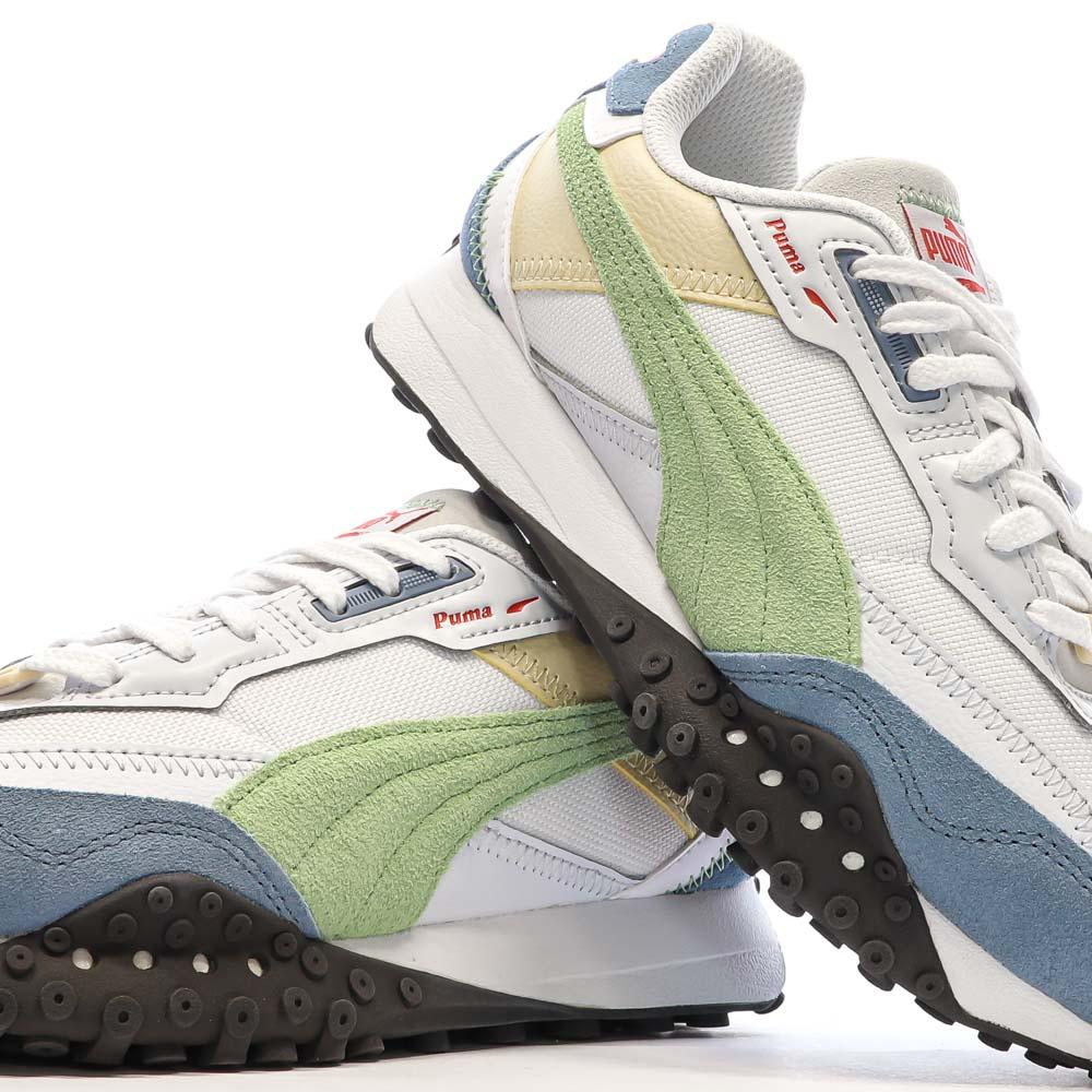 Puma Baskets Bleu/Blanc/Vert Garçon Puma Blktop Rider Bts