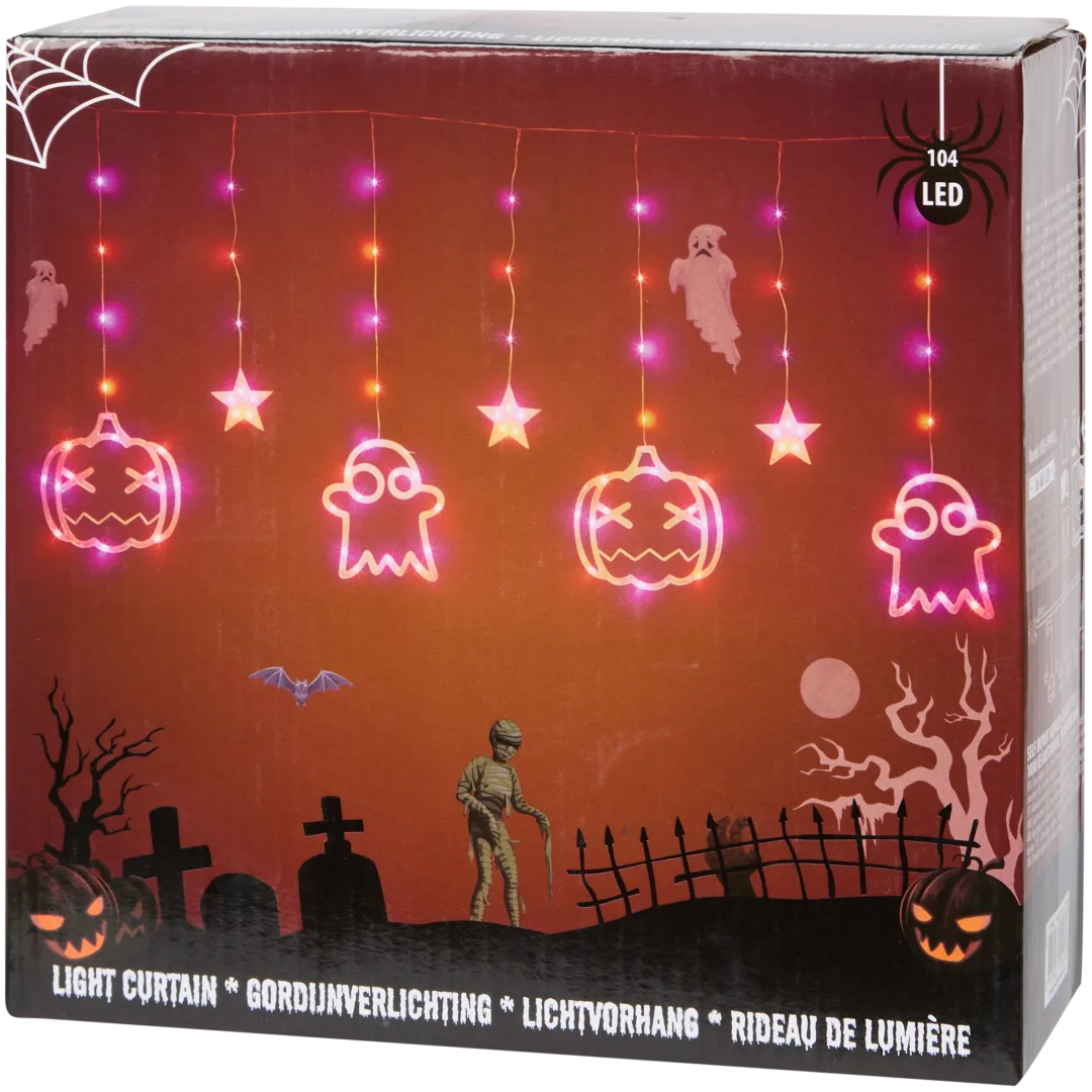Rideau lumineux d’Halloween
