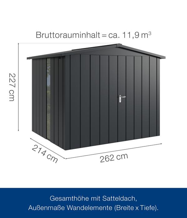 Hörmann Metallgerätehaus Juno JSD9 M-Sk