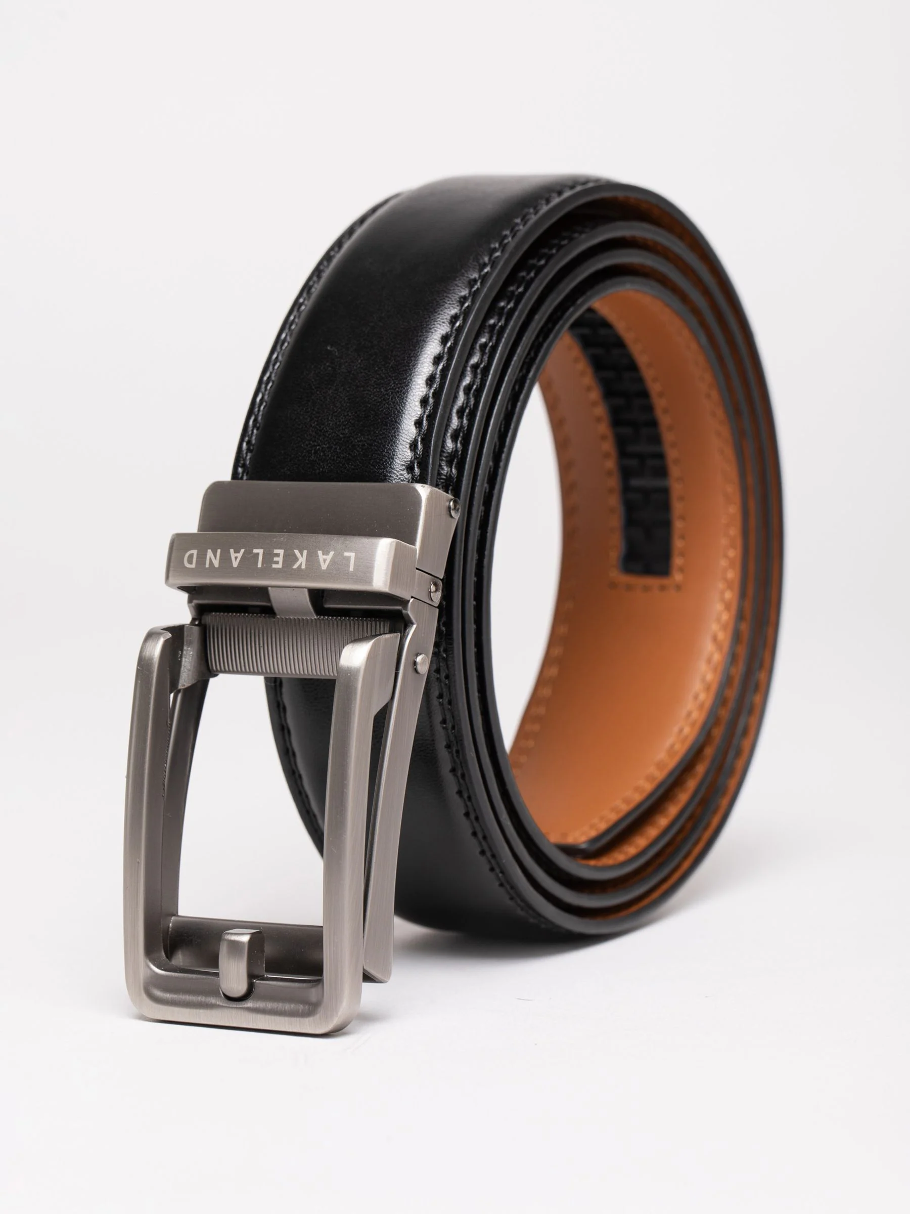Zwart - Lakeland Leather Rigg Ratchet Belt